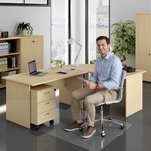 Office Chair Mat for Hard Floor, 36'' x 48'' Computer Desk Chair Mat for Floors, Easy Rolling for Office on Carpets Anti-Slip Carpet Protector for Rolling Work and Gaming Chairs - size: Nonagonal 2.2mm 36*48 in
