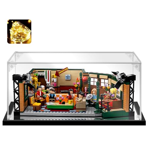 Innovny Acrylic Display Case for Collectibles & Lego 21319 Building Kits - Clear Case for Action Figures & Car Model Toys (Black, 13.8*9.8*5.9 inch) - size: 13.8*9.8*5.9 inch