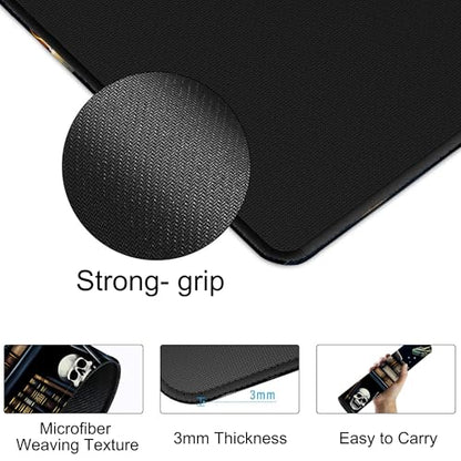 Azure Dragon and Witchy Potion Gaming Mouse Pad 35.4 x 15.7 Inches with Non-Slip Rubber Base, Smooth Cloth Surface Desk Keyboard Mat for Computer, PC, Laptop, Desktop - color: Azure Dragon and Witchy Potion
