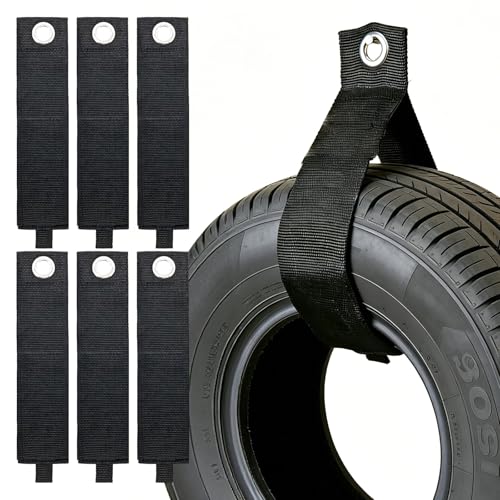 6 PCS Extension Cord Holder, Extension Cord Strap, Cable Organizer Straps for Cords Hoses, Heavy Duty Cord Wrap Keeper with Grommet for Hanging, Suitable for Cords (3XL) - size: 26"(6-Pack)