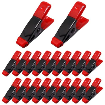 2 Inch Spring Clamps, Heavy Duty Metal Strong Clips Clamps (20pcs, Red) - color: Red, size: 20 Pcs