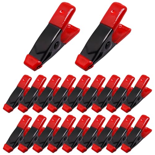2 Inch Spring Clamps, Heavy Duty Metal Strong Clips Clamps (20pcs, Red) - color: Red, size: 20 Pcs
