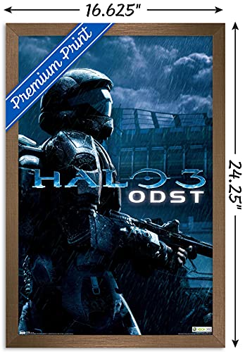 Trends International Halo: ODST - Key Art Wall Poster, 14.725" x 22.375", Bronze Framed Version - color: Bronze Framed Version, size: 22.4"L x 14.7"W