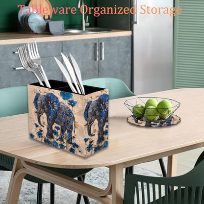 Pen Holder and Anti-Slip Mouse Pad Combination, Makeup Brush Storage Box, Tableware Storage Box, Suitable for Office and Home - Blue Spotted Weevil - color: Blue Spotted Weevil