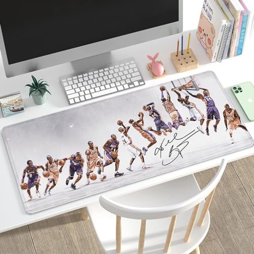 31.5x11.8 Inch Non-Slip Long Extended Large Gaming Mouse Pad with Stitched Edges XL Laptops Keyboard Mouse Mat（KB） - color: KB Move