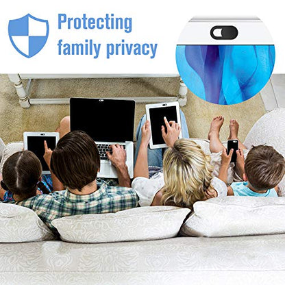 Webcam Cover Slide, [6 - Pack]Ultra-Thin Web Camera Cover for Laptops, PC,Computer and Apple Devices like MacBook,iMac, iPad and iPhone 6/7/8 Plus.0.022in Thick Web Blocker for Privacy and Security - color: 6 Pack Black