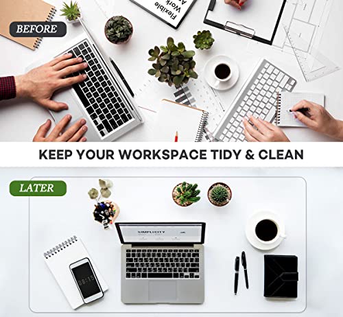 Clear Desk Pad Mat Blotter 14 x 24 Inches Transparent PVC Writing Desk Mat for Desktop and Small Tables - color: Clear, size: 14x24 inch