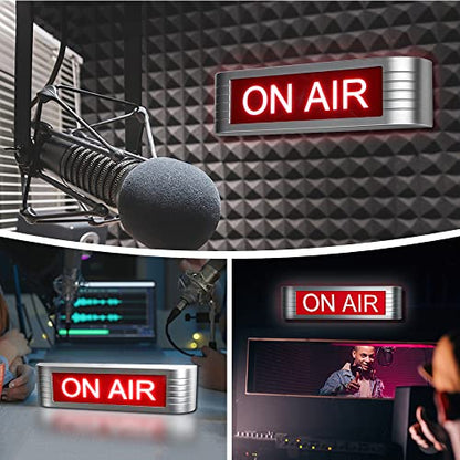 ON AIR Light UP Sign Recording Warning Sign for Studio| Radio Station|Office or home Decor |Door|Youtube|Bar Pub,Different Lighting Modes Wireless Using With Remote Control (On Air)