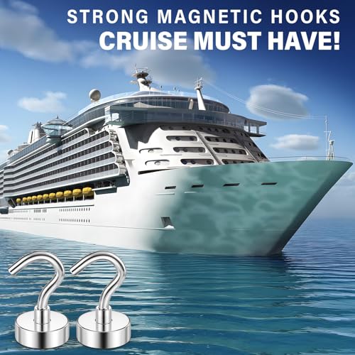 FINDMAG Magnetic Hooks, 30lbs Magnet Hooks Cruise Cabin Ship Essentials 2026, Rare Earth Magnets with Hooks, N52 Magnetic Hooks for Hanging, Home, Kitchen, Office (10 Pack, Silver) - color: Silver, size: 0.63 inches