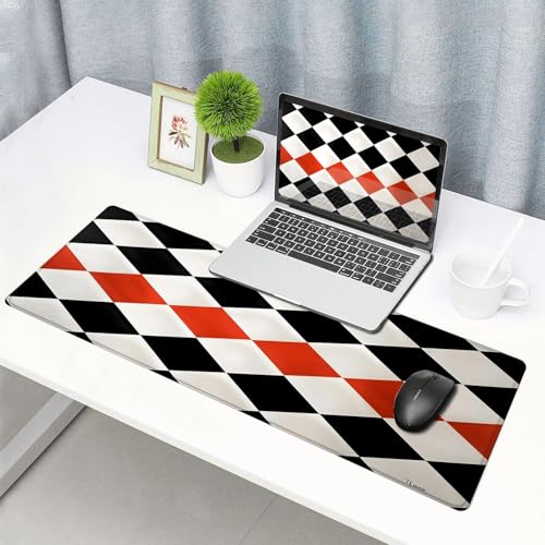 Large Gaming Mouse pad,Checkerboard High Contrast Anti Slip Rubber Base Mouse pad, Suitable for Computer, Laptop, Office Desk Accessories - color: Checkerboard High Contrast