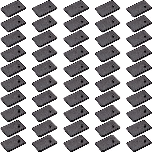 SIXPOINTS 50 Pieces Black Plastic Display Stand Base,Model Display Support Stand Fit For 3.75 inch Vintage GI Joe Cobra Action Force Figures Toy - color: 50PCS-Black-Square