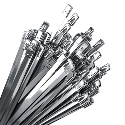 Chain Link Fence Ties 100Pcs 6 Inch Metal Zip Ties Heavy Duty Stainless Steel Outdoor Use - style: 6 inch chain link fence ties