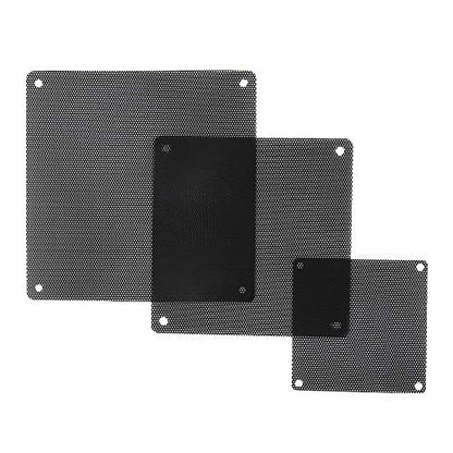 140mm Fan Filter, 10 Pack Black Computer Fan Grill Cover | 0.8mm PVC mesh blocks dust & pet hair. High airflow. Washable & reusable. Fits 140mm fans, screw mount. - size: 140x140mm