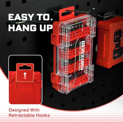 Geinxurn 107Pieces Impact Screwdriver Bits Set, Magnetic S2 Steel 1”/2”3”Phillips/Square/Torx/Slotted/Hex/Pozi Bits Tips and Impact Bit Holder with Storage Box Case - style: STKB107