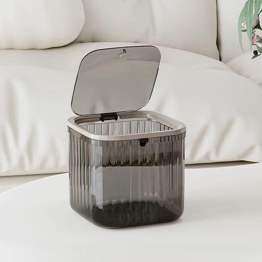 Mini Trash Can with Lid,Removable Small Garbage Can， Ultimate Mini Desktop Storage Box, Tiny Trash Can for Car, Bathroom, Kitchen or Bedroom