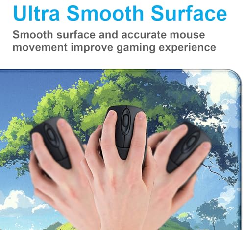 Large Green Plant Outdoor Landscape Office Desk Pad, Computer Mouse Pad | Large Extended Mouse Pad; Full Desk Coverage; Waterproof Coating; Stable Anti-Slide Base For Gaming, Office, Study Daily Use - color: Outdoor Landscape