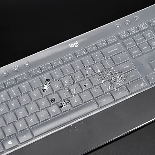Keyboard Cover for Logitech MK540 Wireless Keyboard, Logitech MK540 Keyboard Skin Protector - Clear