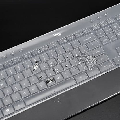 Keyboard Cover for Logitech MK540 Wireless Keyboard, Logitech MK540 Keyboard Skin Protector - Clear