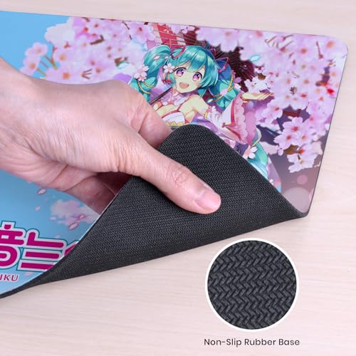 Head Case Designs Officially Licensed Hatsune Miku Sakura Graphics 9.84 x 11.81 x 0.12 inches (250 x 300 mm) - S Gaming Office Desk PC Keyboard Mouse Mat Pad - color: Sakura, size: 9.84 x 11.81 x 0.12 inches (250 x 300 mm) - S