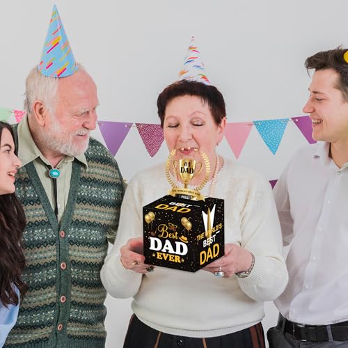 Dad Birthday Money Pull Box for Cash, Happy Birthday Boxes Gifts for Money Pull Out Card, 50Pcs Transparent Bags - color: Yellow2