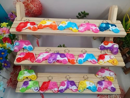 20 pcs Bulk Game Pop Fidget Keychain Silicone holiday party gifts