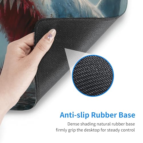 Fish Mouse Pad Extended Large Gaming Mouse Pad XL Stitched Edges for Gamer Home Office 31.5 X 11.8 Inch - color: Fish