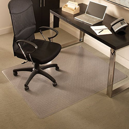ES Robbins Extra High Pile Carpet Chair Mat, Rectangle 36"x48", Beveled Edge - size: Rectangle, style: 36" x 48"