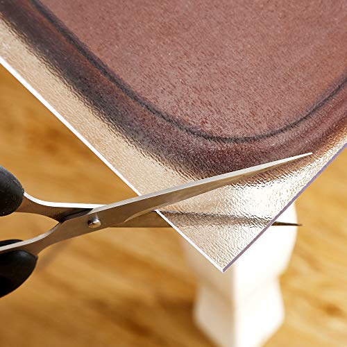 NECRAUX Custom Clear Table Cover, Mat for Desks, 1.5mm Thick Plastic Table Pad, 12 x 36 Inch - color: Clear 1.5mm, size: 12" x 36"