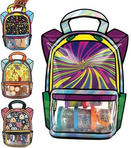 20 Pack Goodie Bags for Kids Birthday Party Supplies - Bulk Gift Bag for Favors, Food, and Candy with Resealable Ziplock Seal (Woosie/Large) - color: Woosie/Large