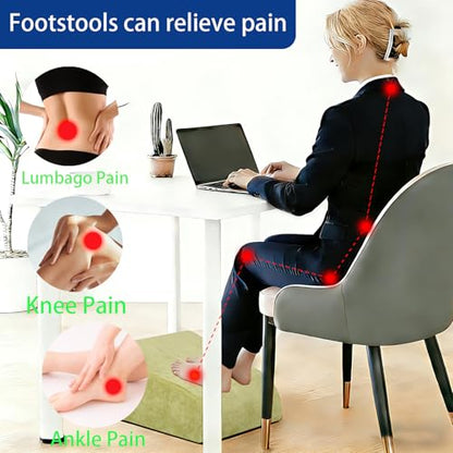 Foot Rest for Under Desk at Work, Ergonomic Under Desk Footrest with Washable Cover for Office, Home & Gaming Leg Elevation Pillow Fruit Green - color: I-fruit Green