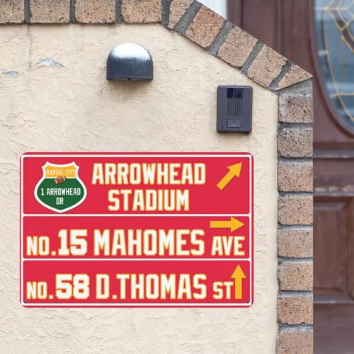 12” x 8” Chief Wall Decor Art Poster, City Kansas CK Metal Sign, Chief Home Room Decor - color: team 27