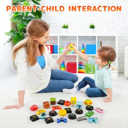 TUWUNA Video Game Party Favors 24PCS Gamer Squishy Toys | Classroom Prizes,Pinata Goodie Bag Stuffers,Birthday Gifts
