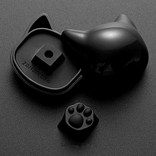 SYA ZOMOPLUS Cute Keycaps,Novelty Cat-Claws Keycap 3D Model OEM Profile Keyboard Keycaps Custom Key Caps for Cherry MX Switches Mechanical Gaming Keyboard Catpaw ESC-Key Keycap(BlackGray1pcs) - color: BlackGray-1pcs