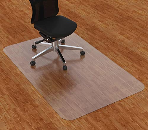 Amyracel Clear Chair Mat for Hardwood Floor - color: Clear, size: 30" x 48" Rectangular
