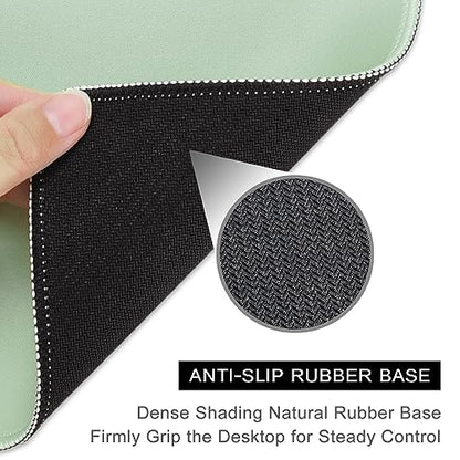 Hsurbtra Mouse Pad, Premium-Textured Square Mousepad 10.2 x 8.3 Inch, Stitched Edge Anti-Slip Waterproof Rubber Pretty Cute Computer Mat for Office Gaming Laptop Women Kids Lake Green - color: Lake Green, size: Square Mousepad (10.2" x 8.3")