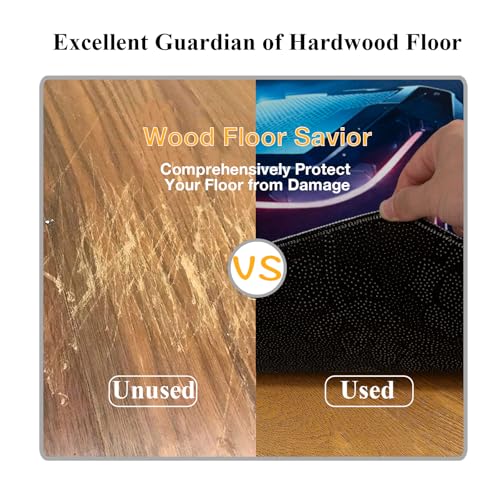 Office Roller Chair Mat, Gaming Chair Mat, Suitable for Hardwood and Tile Floors, Anti - Slip and Noise - reducing, Ideal for Home Offices and Game Rooms, Octagonal Carpet Mat (Blue) - color: Blue