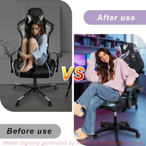 Gaming Chair Covers, 3D Printing One-piece Universal Fit Gaming Chair Seat Cover with Armrest Sloipcover(Color:Style 5) - color: Style 5