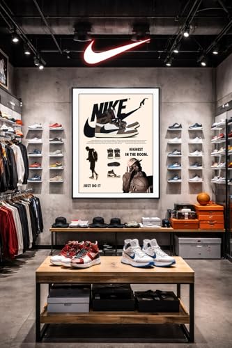 CREAARO Poster Wall Art – Sneaker Hypebeast Streetwear Decor for Teen Bedroom, Gaming Room & Sneakerheads, Unframed 12x16 inch - style: aj1 new
