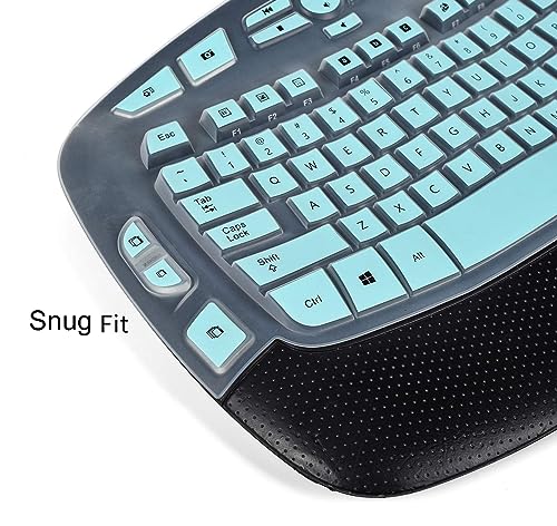 CaseBuy Keyboard Cover for Logitech K350 & MK550, Ultra Thin Protector, Mint - color: Mint