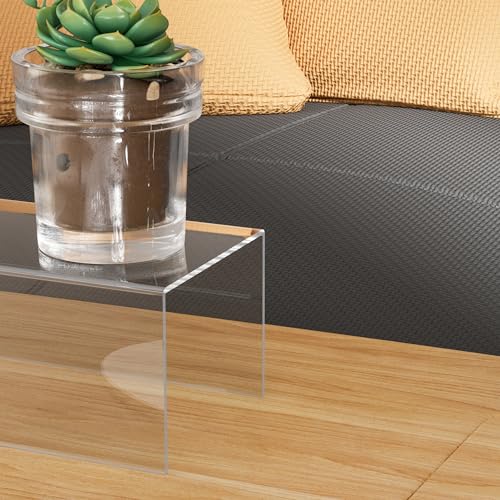 Sezanrpt Square Acrylic Display Risers 3pcs, Clear Showcase Shelves for Collectibles, Funko Pop Figures, Perfumes, Cupcake, Candy Dessert - 3''x4''x5''