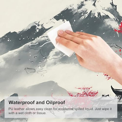 Mouse Pad, Large Anti-Slip with Stitched Edges Desk Mat Desktop Laptop Computer Desk Keyboard Mat,Table Protector Blotter Mat (Plum Blossom, 35.4" x 15.7") - color: Plum Blossom, size: 35.4" x 15.7"