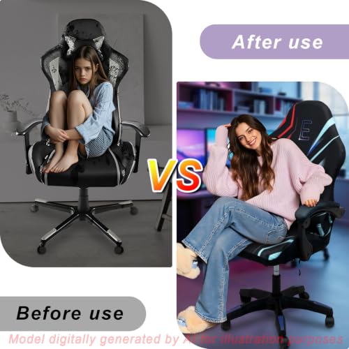 Gaming Chair Covers, 3D Printing One-piece Universal Fit Gaming Chair Seat Cover with Armrest Sloipcover(Color:Style 3) - color: Style 3