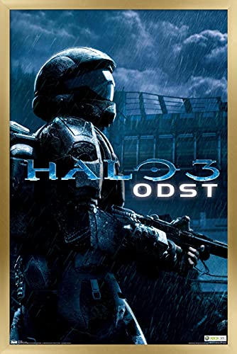 Trends International Halo: ODST - Key Art Wall Poster, 22.375" x 34", Gold Framed Version - color: Gold Framed Version, size: 34"L x 22.4"W