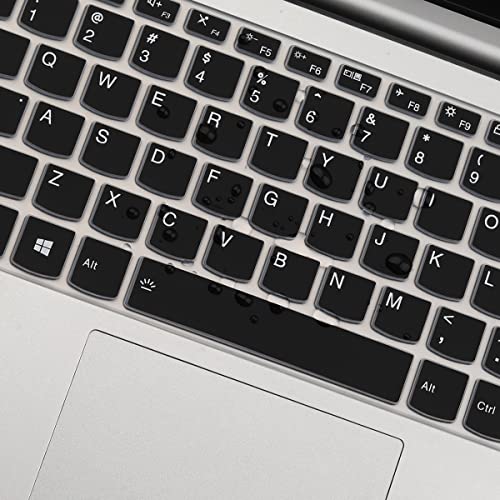 Keyboard Cover for Lenovo Yoga 5i 7i 14" 2-in-1, Lenovo Flex 5 14", Ideapad 5/5i 14", Lenovo Slim 7 9 14", IdeaPad Flex 5 5i 14, Ideapad Pro 5/Pro 5i 14, IdeaPad Slim Pro 5i 7i, ThinkBook 14 G2 G3 - color: BLACK