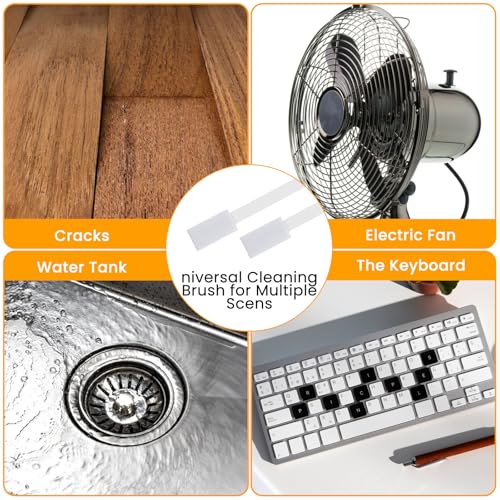 50 Pcs Disposable Crevice Cleaning Tool Crevice Brush Crevices Hole Cleaning Brush for Keyboards, Grooves, Stove, Table Corner and Small Spaces