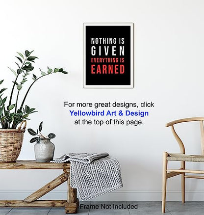 Inspirational Quote Art Print - Motivational - Unique Home Decor for Office, Classroom, Gym- Gift for Teachers, Basketball Fans, Entrepreneur, Athlete, Trainer - 8x10 Unframed Photo - size: 8"L x 10"W