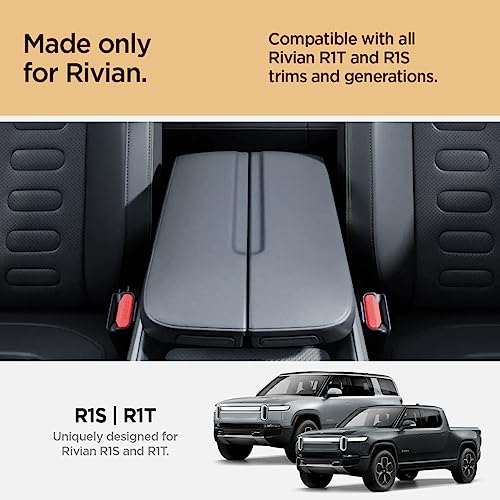 Spigen Console Organizer Tray for Rivian R1T and R1S 2026 2025 2024 2023 2022 - size: Rivian R1S & R1T