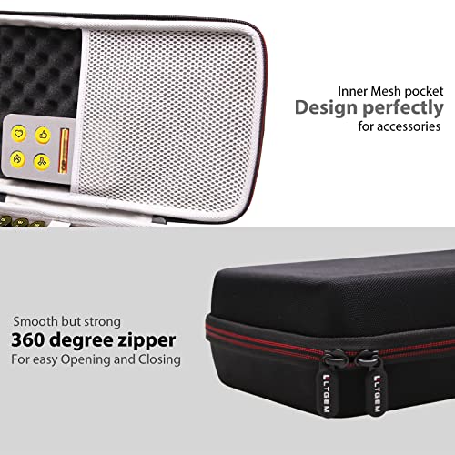 LTGEM Case Compatible with Logitech POP ICON Combo Bluetooth Keyboard and Mouse Combo, Office Travel Carrying Storage Bag - Black+Gray(Case Only) - color: Black