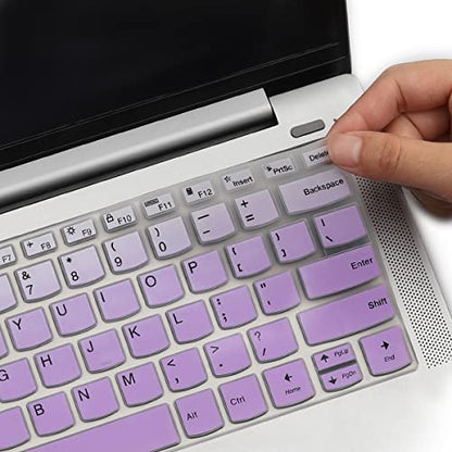 Keyboard Cover for 14" Lenovo Ideapad Silm 7 7i 14, Ideapad Silm 7 7i Pro 14", Lenovo Flex 5 14", Ideapad 5 14", IdeaPad Flex 5 5i 14, ThinkBook 14 14s G2 G3 Keyboard Cover - color: GPurlple