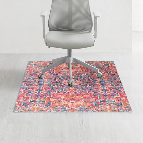 Anji Mountain Rug'd Office Chair Mat for Carpet & Hardwood Floor - Jacquard Woven, Anti-Slip Backing, Low Pile, Floor Protector Desk Chair Mat, Office Rugs for Rolling Chairs (Phoenix - 40" x 54") - color: Phoenix, size: 40" x 54"